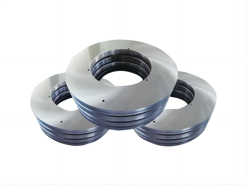 Longitudinal cutting disc series blades
